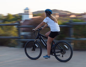 Electric Mountain Bike in Action