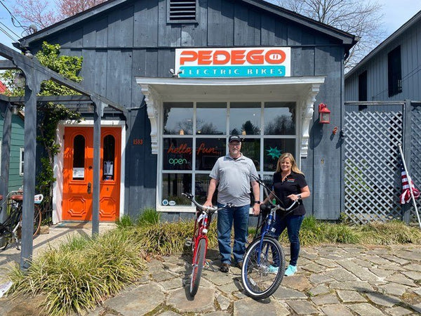 Keith and Nancy, owners of Pedego Peninsula|
