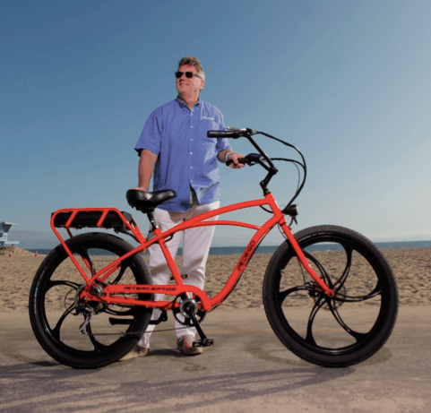 Don DiCostanzo with a Pedego Classic Interceptor|
