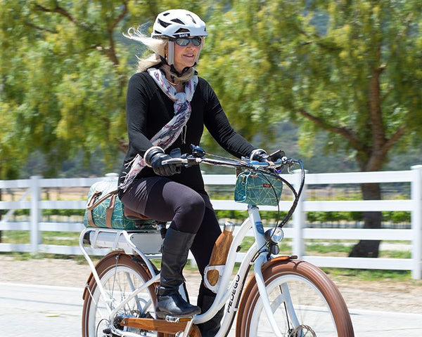 Doctor Feelgood riding her Pedego