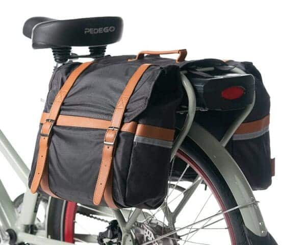 Premium Pannier Bag - Black/Black Leather