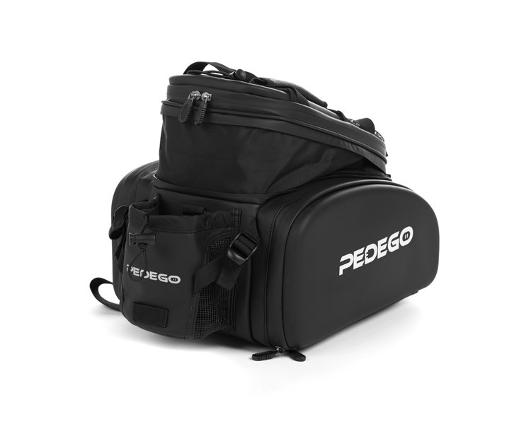 The Pedego Convertible Bag with extended storage.