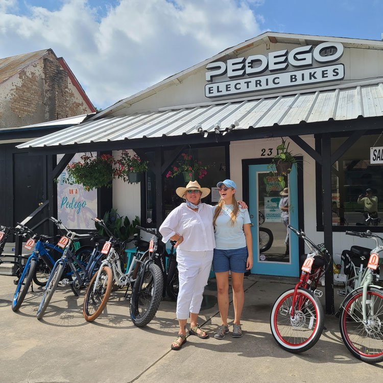 Kristen Pokky and her daughter Eliza, owners of Pedego New Braunfels