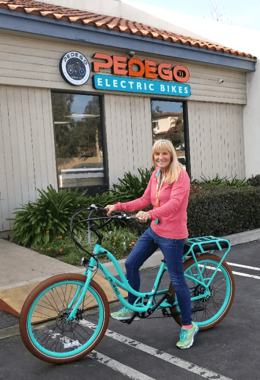 Susie Fraize, co-owner of Pedego Upland