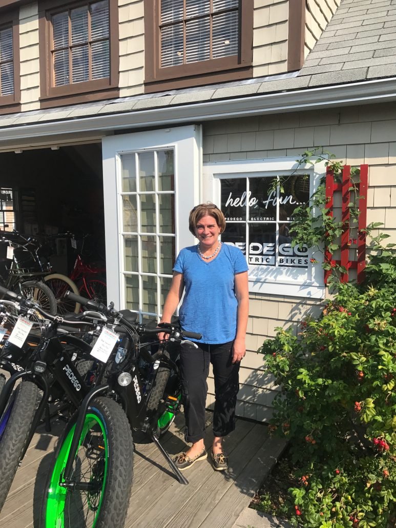 Anne Watson, owner of Pedego Acadia, the brand’s 107th store worldwide