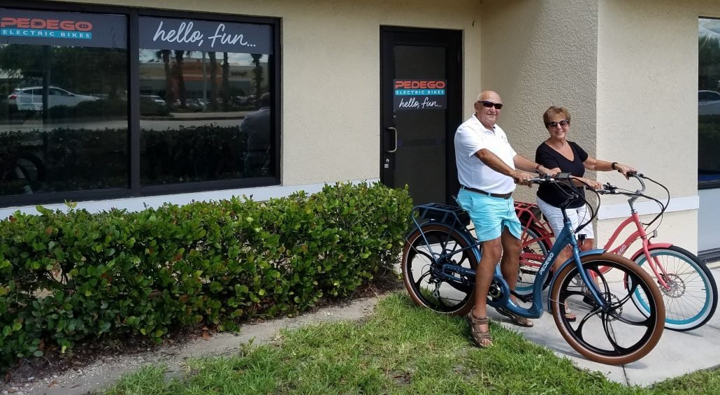  Joe and Maria Britell, owners of Pedego Naples